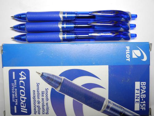 (6 Pens Pack) Pilot Acroball 0.7mm fine point acro ink ballpoint ball pen Blue