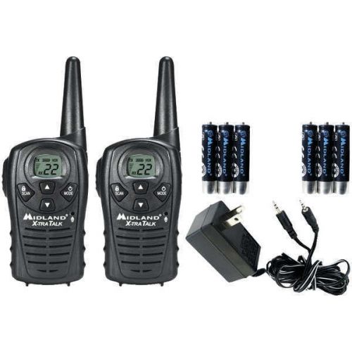 Midland LXT118VP GMRS Radio 2 Pair Pack w/Rechargeable Battery 18-Mile Radius