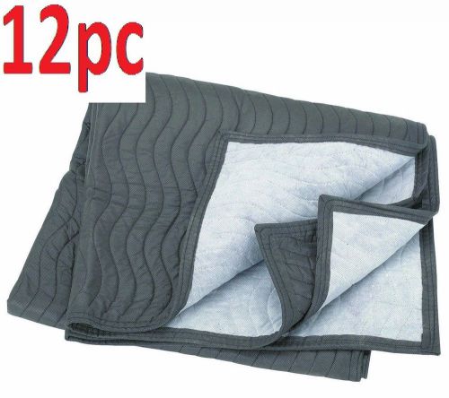 Set of12 40&#034;x72&#034; mover&#039;s blanket furniture moving supplies double stiched fabric for sale