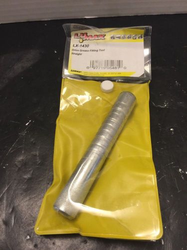 Lumax lx-1430 silver straight drive grease fitting tool for sale