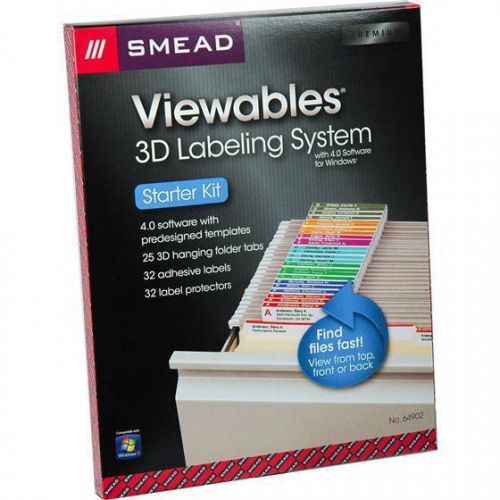 Smead Viewables 3D Labeling System, EZ Starter Kit 4.0 software for windows NEW