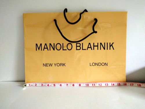 MANOLO BLAHNIK: Large Paper Shopping Bag