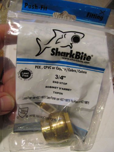 new in package Sharkbite Shark bite 3/4&#034; end stop