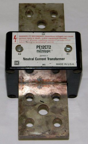 Square d pe12ct2 micrologic neutral current transformer series 3 for sale