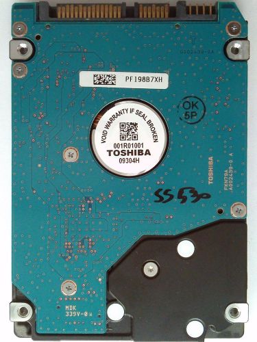 Toshiba MK1655GSX 160 GB PCB Board:G002439-0A 2.5&#034; SATA