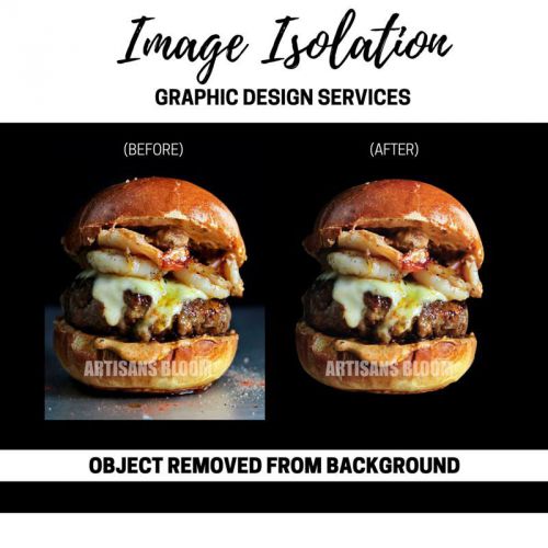 GRAPHIC DESIGN | IMAGE ISOLATION REMOVAL FROM BACKGROUND | RESTAURANT &amp; FOOD
