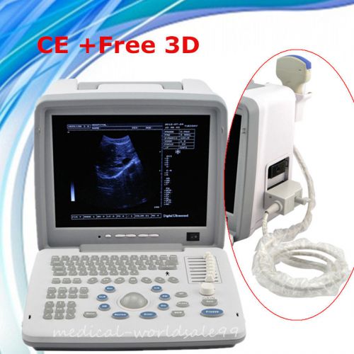 12&#034; full digital ultrasound scanner ultrasonic machine  3.5mhz convex probe dhl for sale