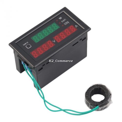 AC80-300V 100A Digital LED Current Voltage Tester Meter Electric Detection K2