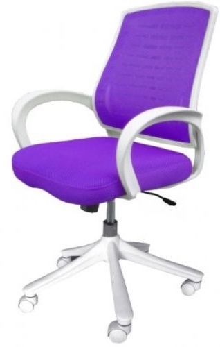 Purple Desktop Chair Comfort Products 60-51840013 Iona Mesh New Free White Frame