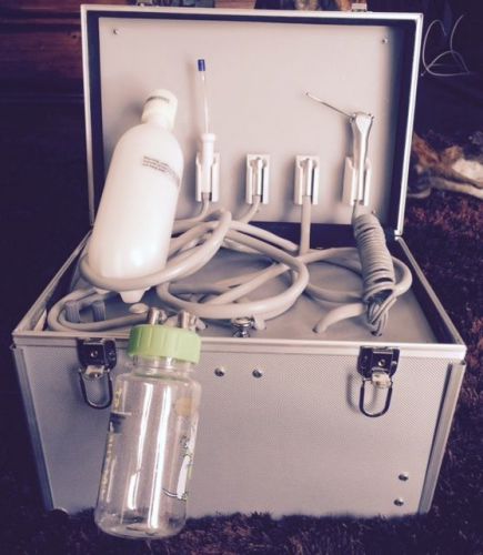 Hygienist portable dental unit w/upgraded suction &amp; sonix air scaler handpiece for sale