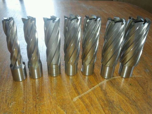 Hougen rotabroach annular cutters - lot of 7 - used once if at all for sale