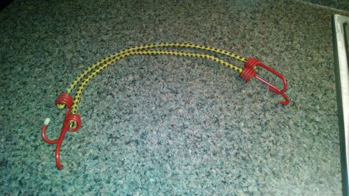 2 bungee cord 20&#034; inch heavy duty straps 2 hooks tie down set for sale
