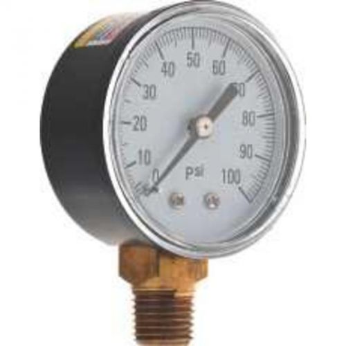 Pressure gauge poly 0-100 lf national brand alternative pressure gauges 157522 for sale