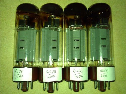 EL34 Matched National Union Vacuum Tubes, 4pcs, tested