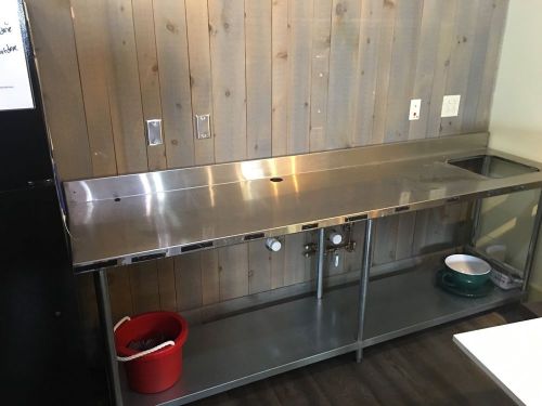 Stainless steel Counter With Spot For Sink &amp; Sink