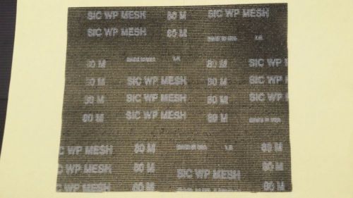 12 Sheets of Sandscreen 9 X 11 Mesh 80 Grit  Silicon Carbide WP Mesh Sand screen