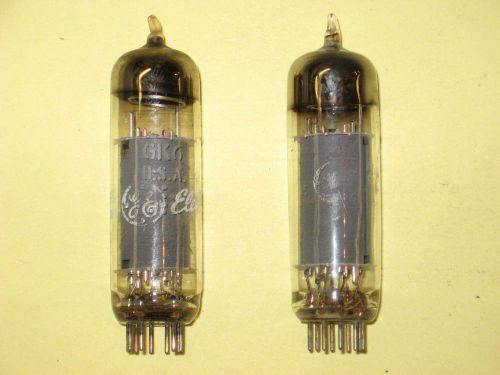 6GK6 AUDIO GUITAR AMPLIFIER HAM RADIO tube - GE brand - lot of (2)
