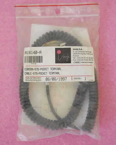 Nos markem imaje a16140-a s7s cable pocket terminal cord 06/06/1997 for sale