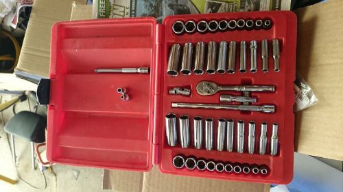 Snap on/craftsman 49 pc 1/4&#039; socket set sae, metric, shallow and deep sockets for sale