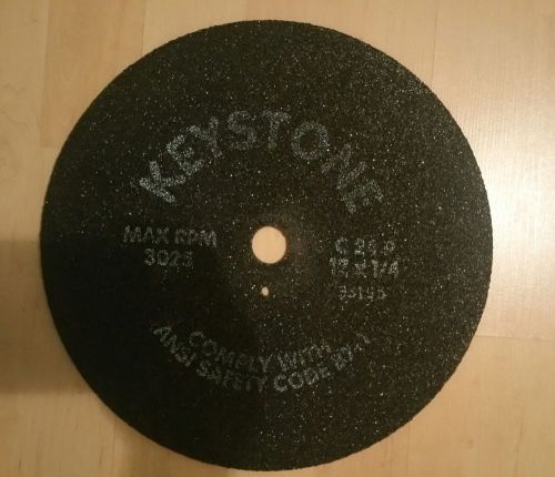 Keystone Coarse Carbo Model Trimmer Wheel 12&#034; Two Hole