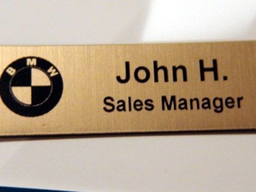 Custom engraved name tag name badge name pin magnet for sale