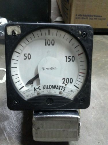 Westinghouse AC kilowatt meter vintage antique round power generator