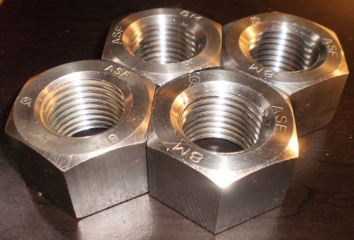 1-1/4&#034;- 8 nc 8m 316 stainless heavy hex head nuts, 4 each, usa made for sale