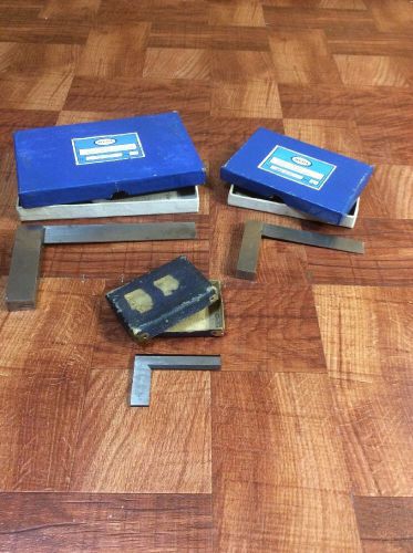 MACHINIST PRECISION SQUARES 6&#034;- 4&#034; and 2&#034; (2) MEDA and (1) FOWLER  #286