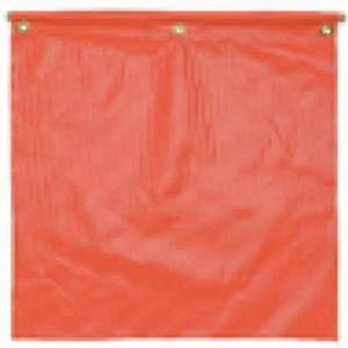 Safety Flag SFD18 18-Inch  Vinyl Safety Flags with Dowel, Red/Orange