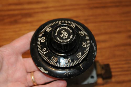 Sargent &amp; Greenleaf  Antique Combination Lock Safe Dial Part Industrial Safes SG