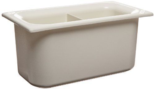 Carlisle CM110302 Coldmaster 6&#034; D Third Size Divided Insulated Cold Food Pan,