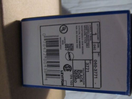 NIB*LEVITON 2 POLE 3 WIRE LOCKING RECEPTACLE