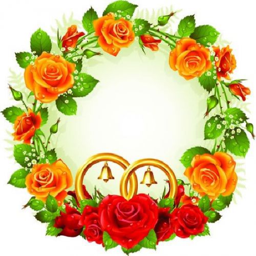 30 Custom Classic Rose Wreath Personalized Address Labels