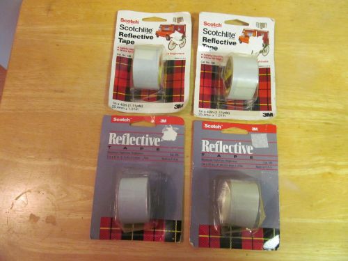 4 PACKAGES OF SCOTCH REFLECTIVE TAPE - 3M 1&#034; X 40&#034;