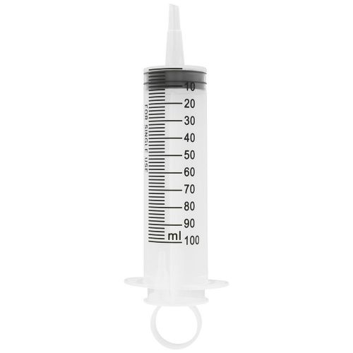 100ml Plastic Syringe 100cc with Large Thumb Grip