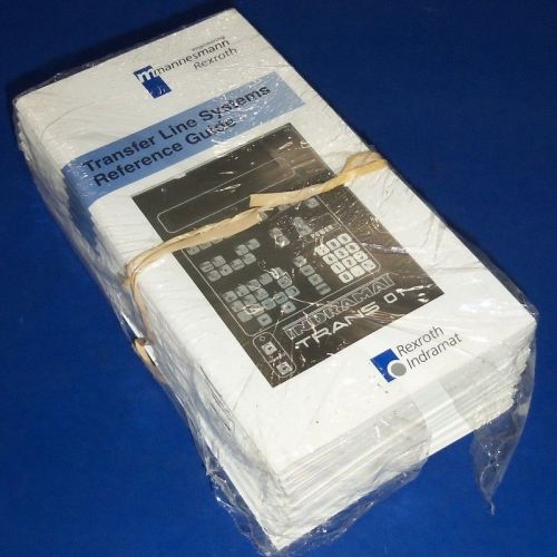 INDRAMAT TRANSFER LINE SYSTEMS REFERENCE GUIDE IAE 74418 *NEW, LOT OF 11*