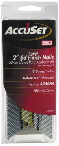 Senco a302009 15-gauge x 2-inch electro galvanized finish nail for sale