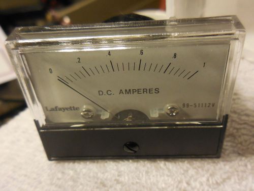 New Lafayette 0-1 D.C Amperes Amp meter,99-51112V,in box,vintage Japan