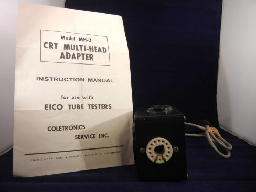 Fantastic Vintage Coletronics Color Gun MH-3A Tester with orginal Documentation!