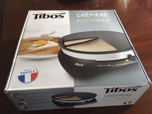 Crepieri &#034;crepe&#034; electric maker by tibos-new, original box and protective wrap for sale