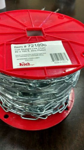 coil straight zinc link chain 100&#039;