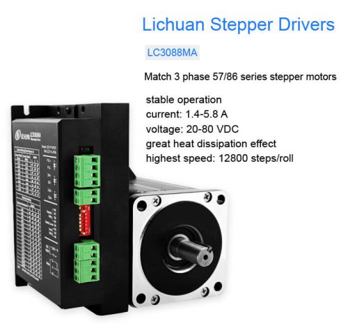 3 Phases Nema34 Stepper Motor Driver LC3088MA CE Certification
