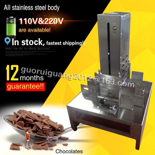 stainless steel chocolate scraping machine,electric chocolate block shaving mach