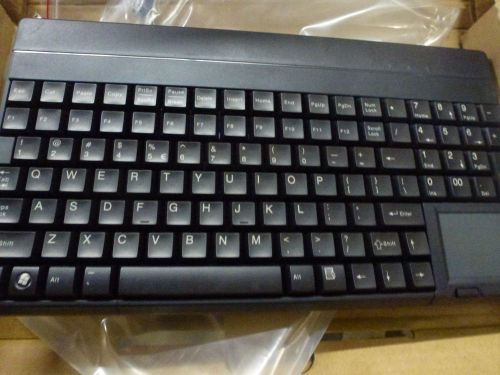 2x Cherry SPOS Black / Grey 14&#034; Keyboard w/Touchpad 109-key US + 4 Ex Keys - NEW