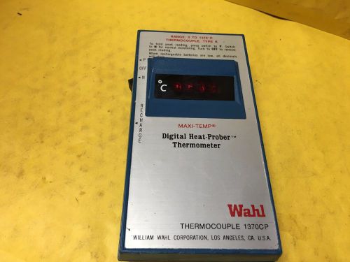 WAHL HEAT-PROBER HAND HELD 0 to 1370 C THERMOMETER MODEL 700MC