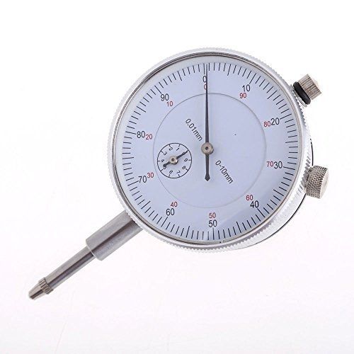 Vktech Dial Indicator Gauge 0-10mm Meter Precise 0.01Resolution Concentricity