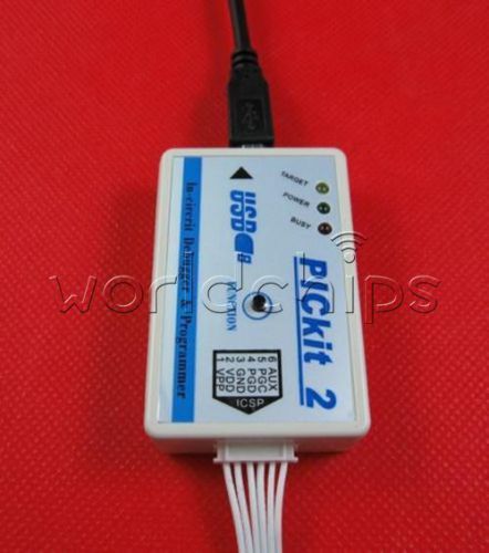 New Microchip PIC Emulator PICKit2 Debugger Programmer+USB Cable in Protect Case