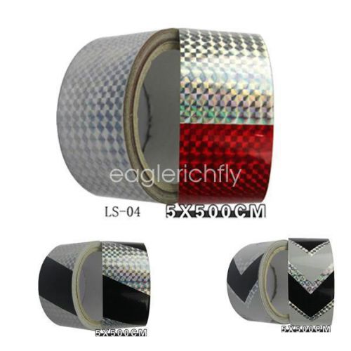 Vehicle body laser cargo car truck reflective safety warning tape film sticker for sale