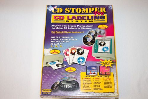 CD Stomper Pro CD Labeling System Brand New Unopened Sealed CD STOMPER Mac OS