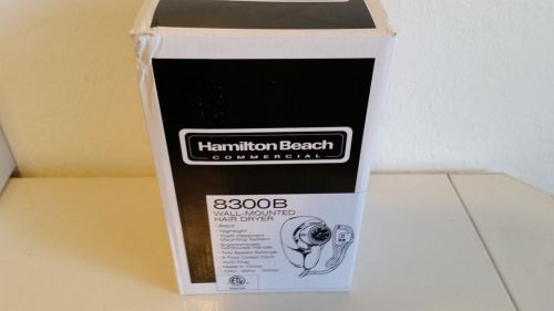 New Wall Mount Hamilton Beach 8300B Black Hair Dryer